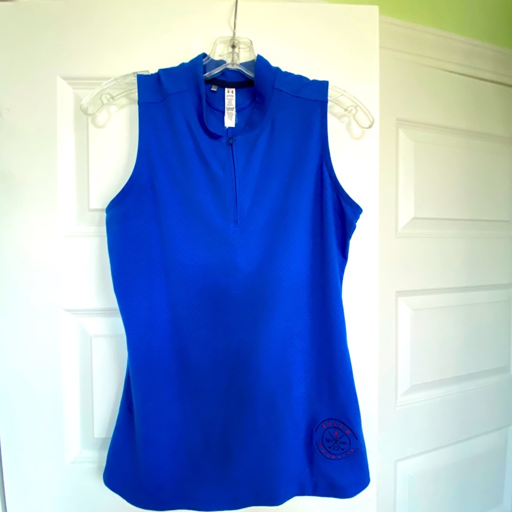 Under Armour HeatGear  Blue Tank Top S